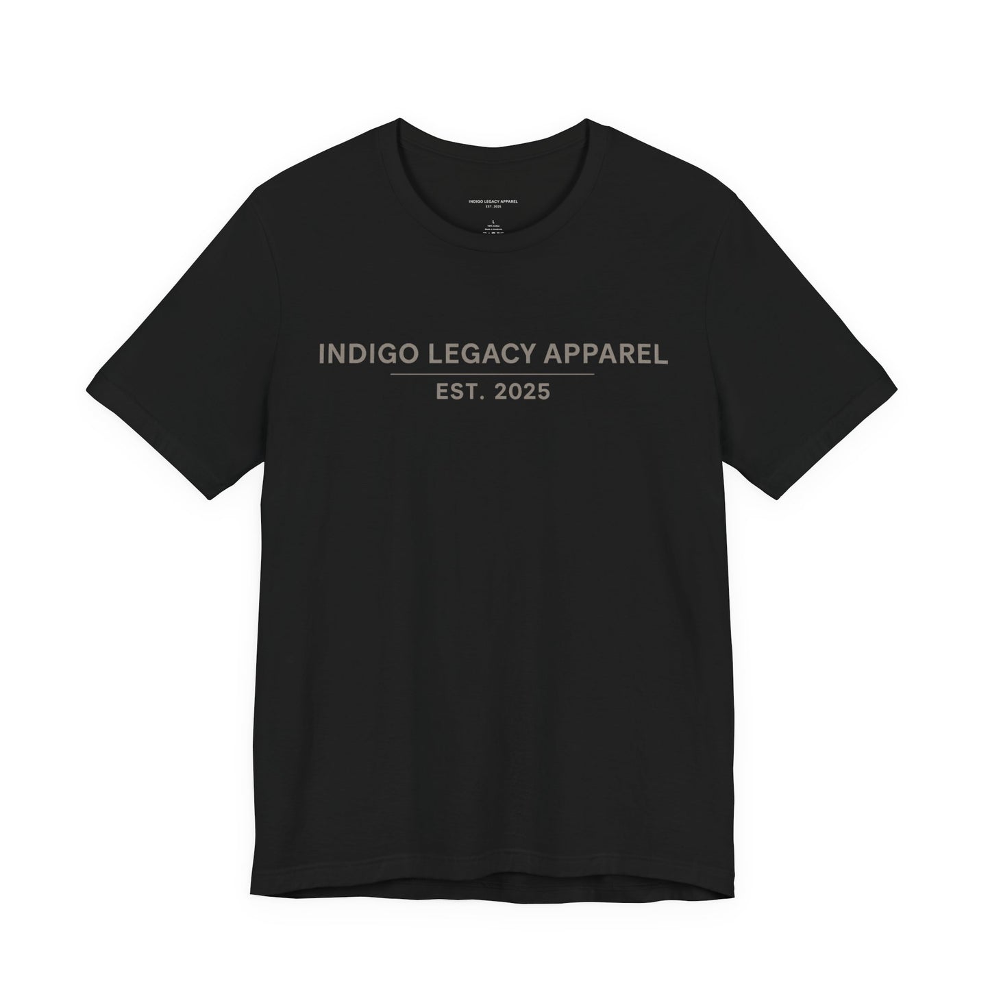 Indigo Legacy Apparel EST. 2025 T-Shirt — Minimal Vintage Logo Tee