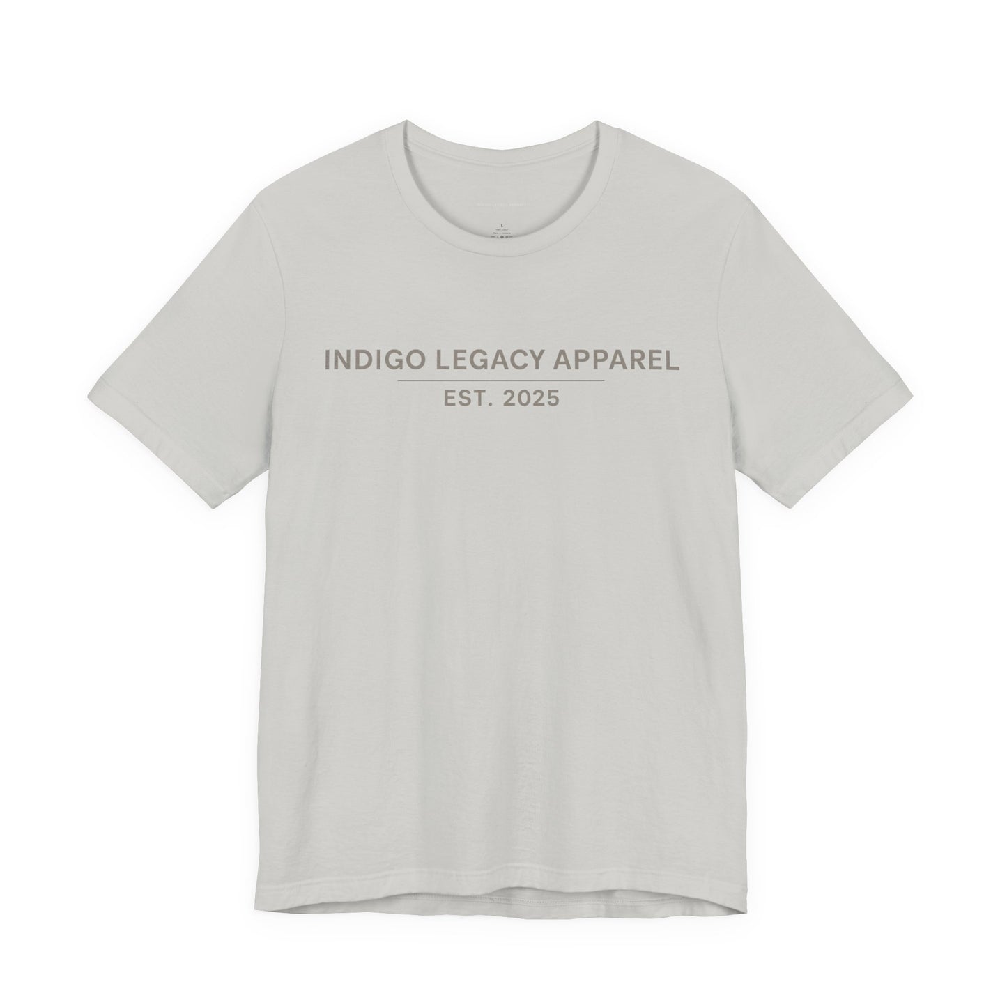 Indigo Legacy Apparel EST. 2025 T-Shirt — Minimal Vintage Logo Tee
