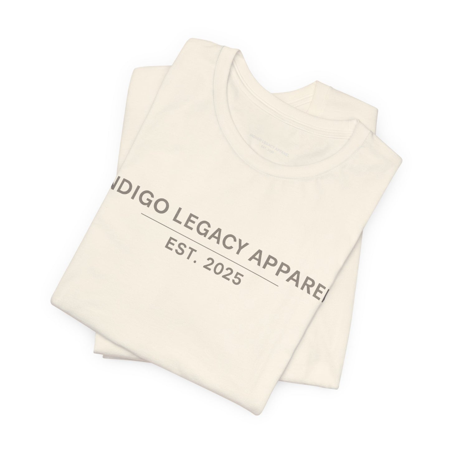 Indigo Legacy Apparel EST. 2025 T-Shirt — Minimal Vintage Logo Tee