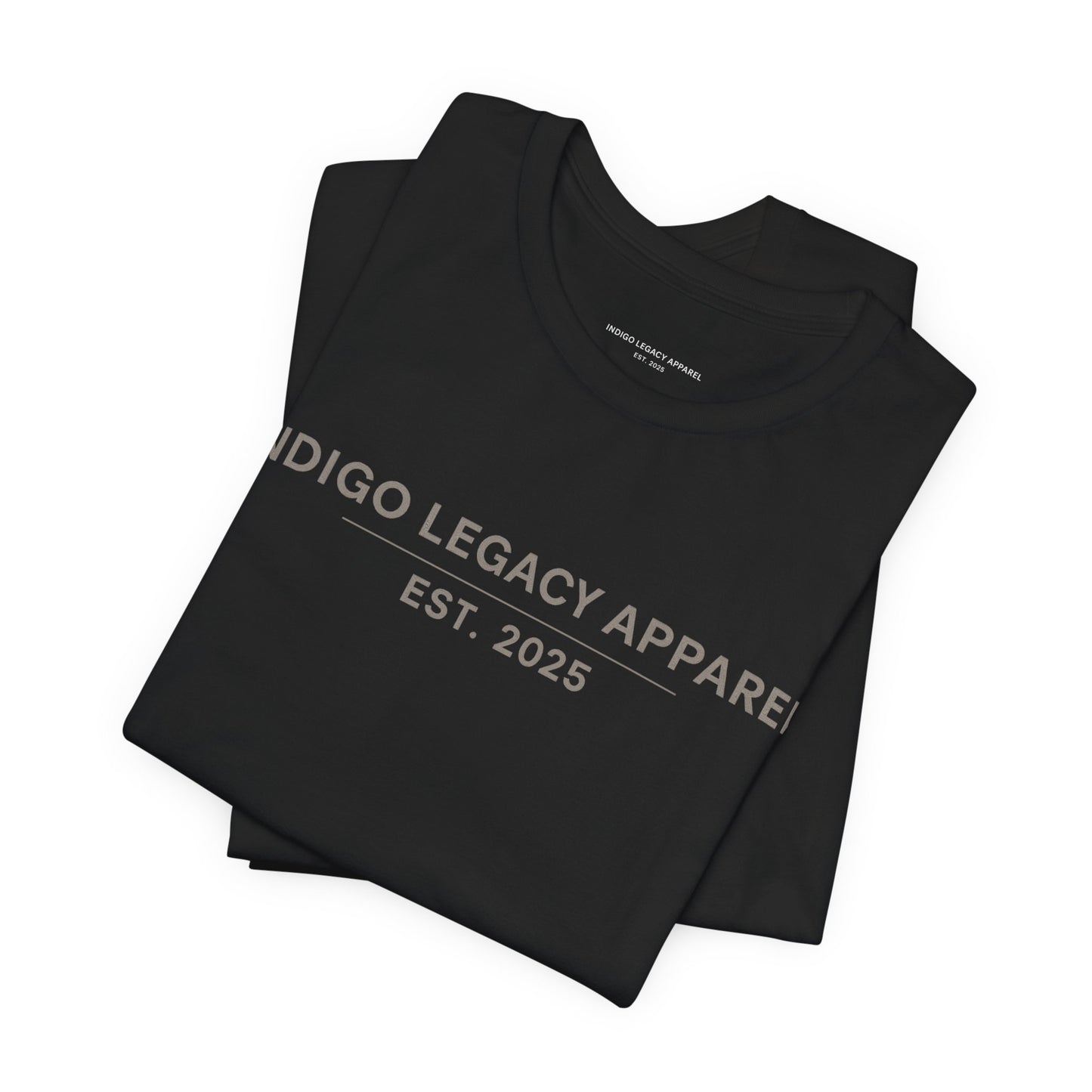 Indigo Legacy Apparel EST. 2025 T-Shirt — Minimal Vintage Logo Tee